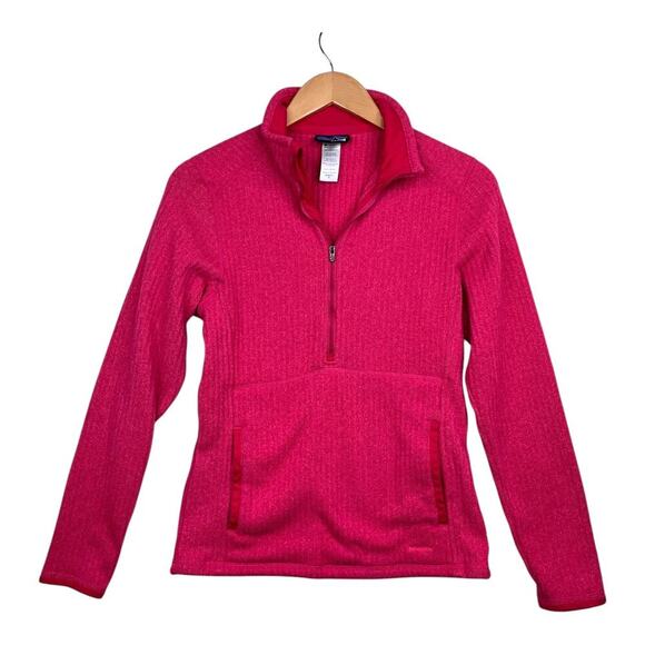 Patagonia women’s medium middle layer, half zip jacket in fuschia pink  - Picture 1 of 8